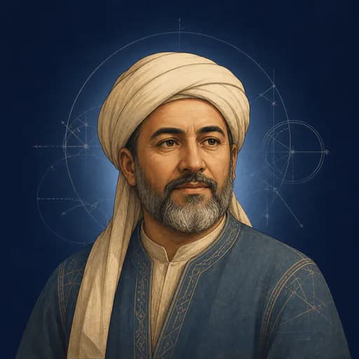 رسم رأسي تعليمي متخيّل لشخصية تمثل الخازني — ليس بورتريهًا تاريخيًا موثقًا