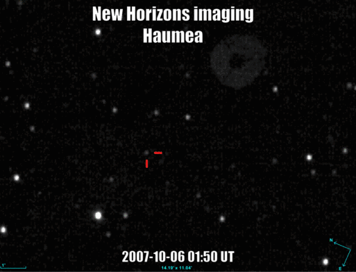 رسم/تسلسل رصدي منشور لهاوميا من بيانات New Horizons عبر Wikimedia Commons