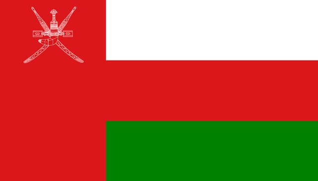 العلم الوطني الحالي لسلطنة عُمان من وزارة الخارجية