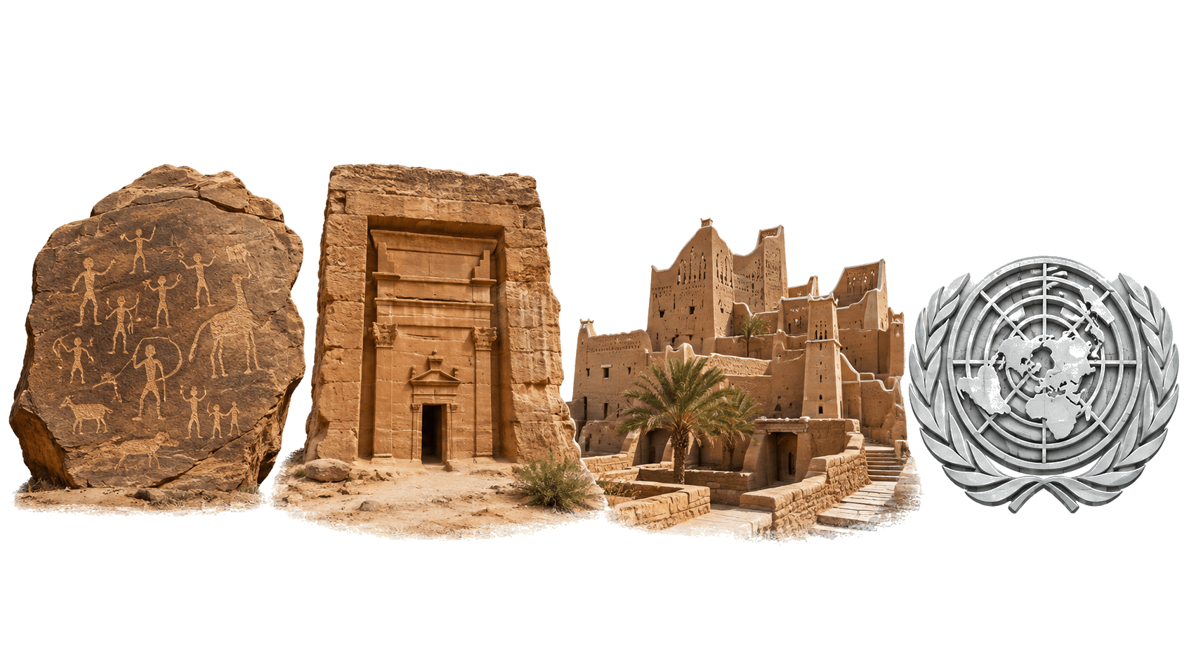 تركيب تاريخي تعليمي شفاف يرافق محطات العضوية ونظام العلم والتراث السعودي