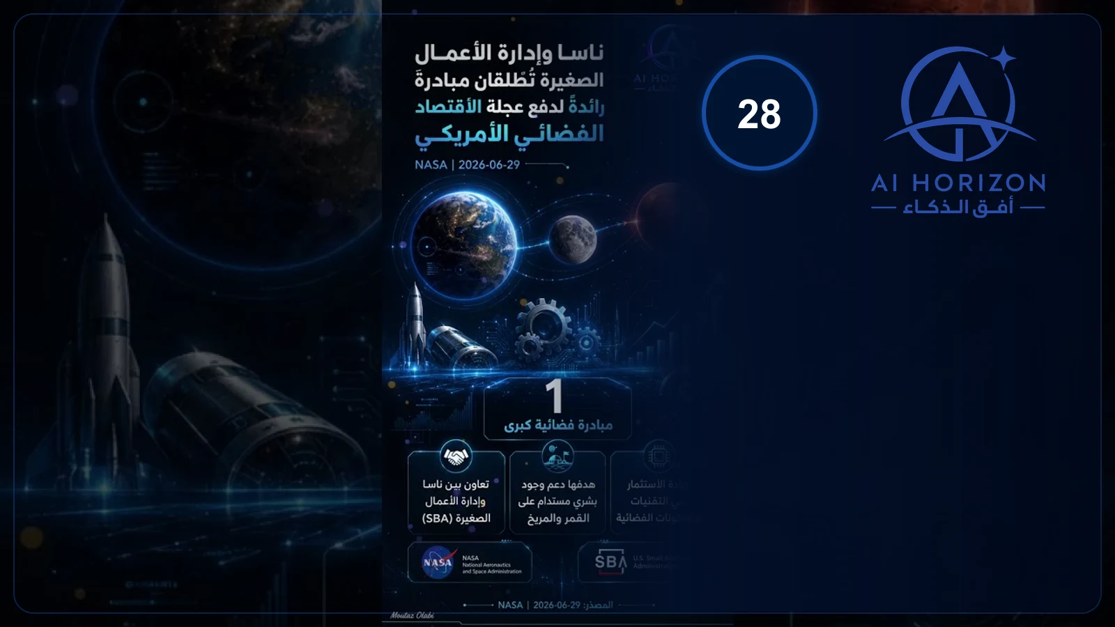 ناسا تدعم رواد الاقتصاد الفضائي